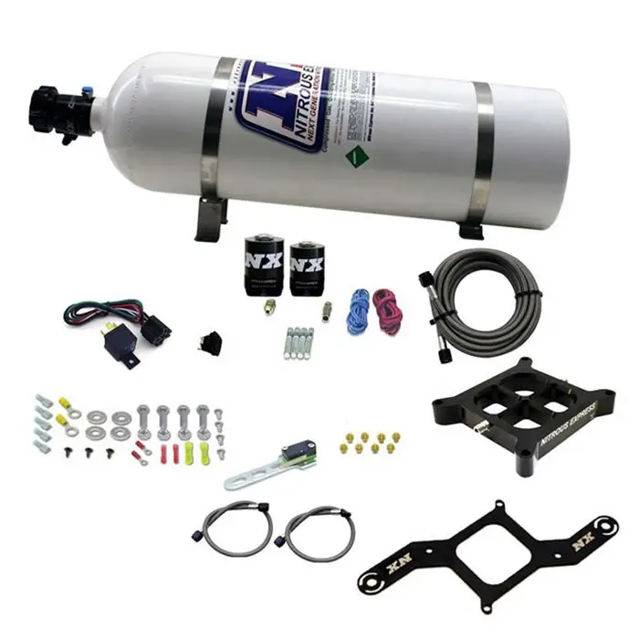4150 Billet Crossbar Plate System Single Stage 250-750Hp with 15Lb Bottle Nitrous Express NX 63840-15 Ihned K Objednání