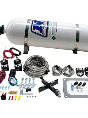 4500 Covert Crossbar Plate System Stage 6 50-300Hp with 15Lb Bottle Nitrous Express NX 63071-15 Odeslání Ihned