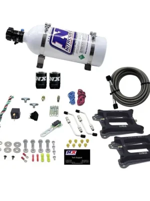 Odeslání Ihned Dual 4150 Conventional Plate System Gasoline Stage 6 50-300Hp with 5Lb Bottle Nitrous Express NX 30240-05