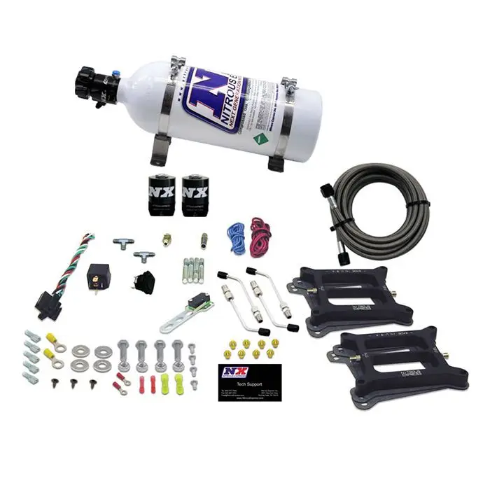 Odeslání Ihned Dual 4150 Conventional Plate System Gasoline Stage 6 50-300Hp with 5Lb Bottle Nitrous Express NX 30240-05