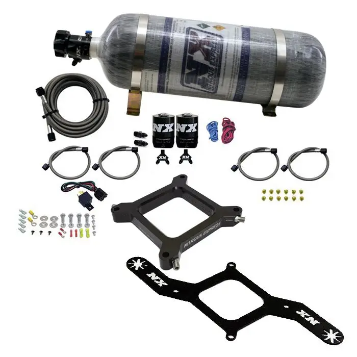 4150 Assassin Plate Gasoline Stage 6 50-300Hp with 12Lb Carbon Bottle Nitrous Express NX 67040-12 Tovární Cena