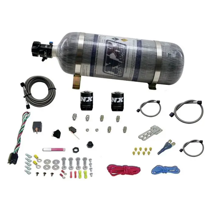 Single Nozzle System with 12Lb Carbon Bottle for All GM EFI (35-50-75-100-150 Hp) Nitrous Express NX 20920-12 Poslední Šance