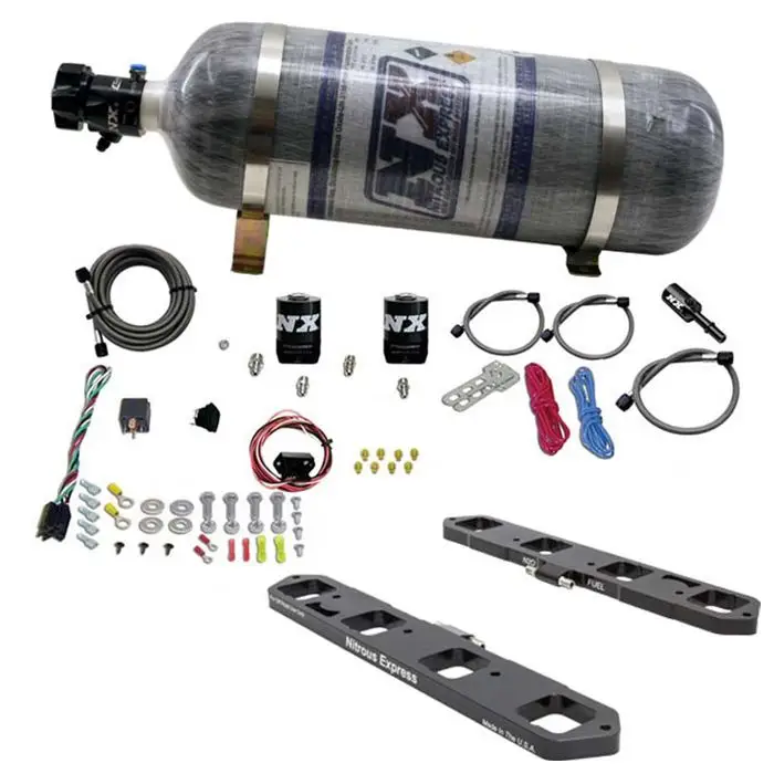 Horká Nabídka Direct Port Plate System with 12Lb Carbon Bottle for 5.7L / 6.1L / 6.4L Hemi Nitrous Express NX 20958-12