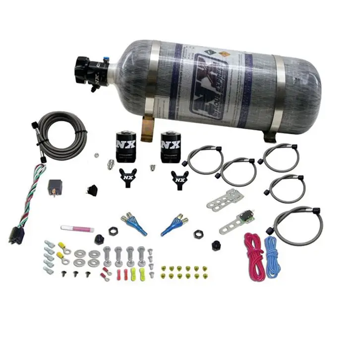 Kup Teď Dual Nozzle with 12Lb Bottle for BMW EFI ALL (50-300Hp) Nitrous Express NX 20816-12