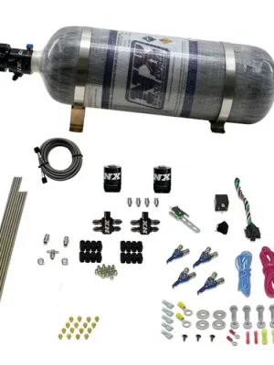 Must-Have 4-Cyl Direct Port Nitrous System EFI Gasoline (100-150-250Hp) 12LB Nitrous Express NX 80004EFI-12