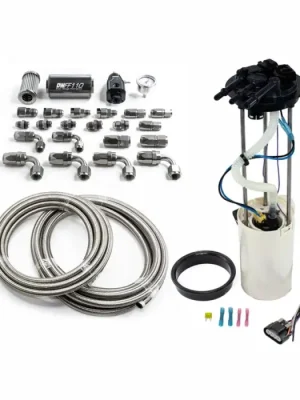 Expresní Doručení Kompletní palivový systém s košem DeatschWerks Chevy Silverado 1500/2500/3500 a GMC Sierra 1500/2500/3500 1999-2004 V8 4.8L/5.3L/6.0L Excl Flex Fuel