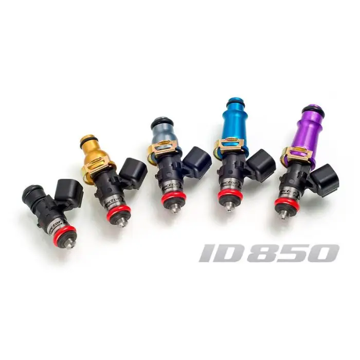 Ihned K Objednání Sada 2 vstřikovačů Injector Dynamics 850cc/min, Mazda RX-7 79-86 / RX-7 (incl. Turbo II) 87-92 / RX-7 93-95 60mm / 11mm (modré)
