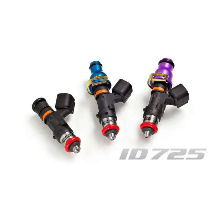 Sada 6 vstřikovačů Injector Dynamics 725cc/min, Nissan GTR R32 R33 R34 RB26 / Toyota FJ Cruiser / 4Runner / Tundra 1GR V6 60mm / 14mm (fialové) Hit Sezóny