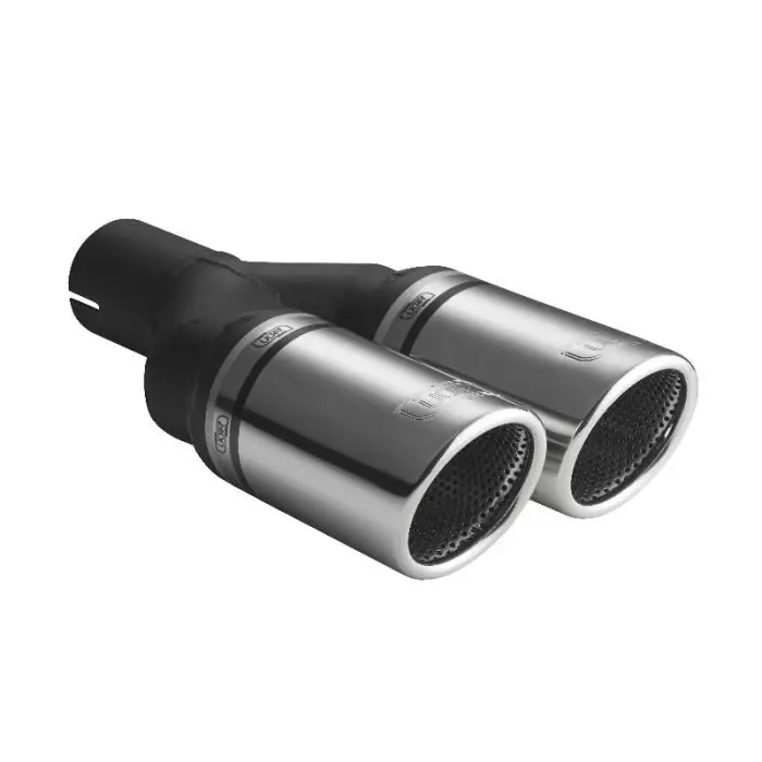 Nejprodávanější Univerzální koncovka tlumiče výfuku kulatá 90mm délka 220mm montážní průměr 60mm
