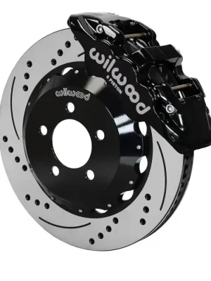 Wilwood 140-14067-D AERO6 Big Brake Kit Přední brzdová sada 14.25" Vrtaná Černá Dodge Chrysler Zlevněný