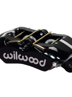 Brzdový třmen Wilwood 120-17460 Forged Dynapro Low Profile univerzální černé 4 pístky Jen Po Omezenou Doba