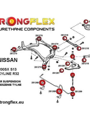 Originální 281270A: Silentblok zadního podvozku SPORT Nissan 200SX S13