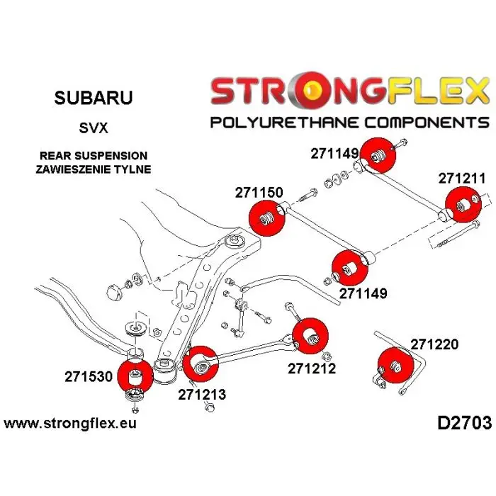 Kup Teď 271220B: Silentblok zadního stabilizátoru 17mm Subaru SVX