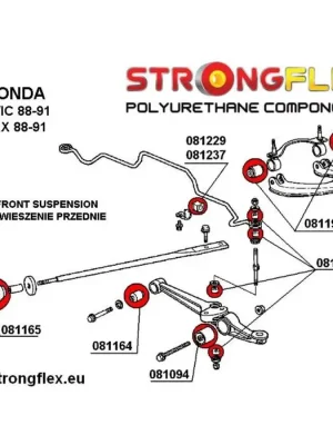 081229A: Silentblok předního stabilizátoru 18mm SPORT Honda Civic Novinka