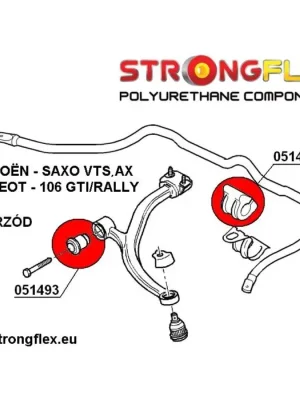 051429B: Silentblok předního stabilizátoru Peugeot 106 Vrácení Zdarma