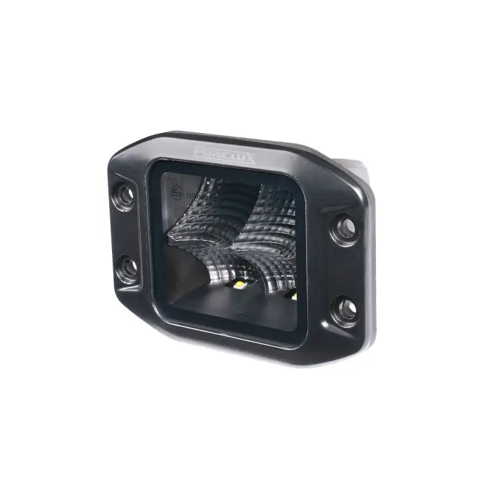 LED pracovní světlo Purelux Black Flush Mount Square 12cm 40W široký kužel Jen Po Omezenou Doba