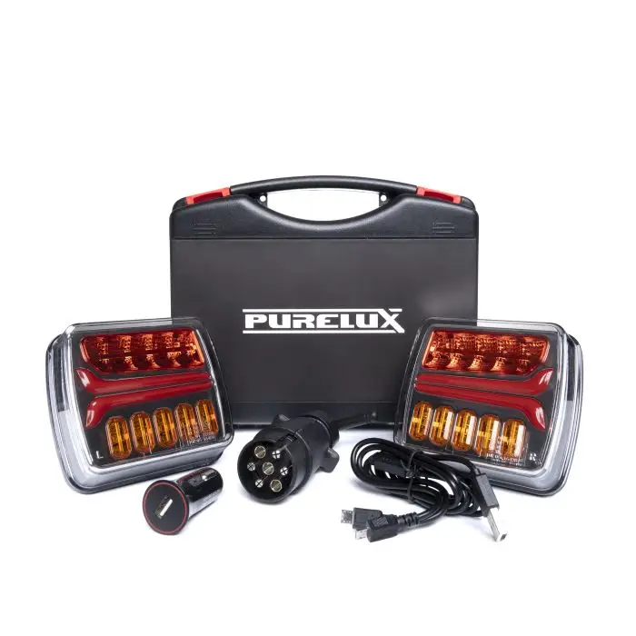 Magnetická Bezdrátová Sada LED Zadních Světel pro Přívěs Purelux Hit Sezóny