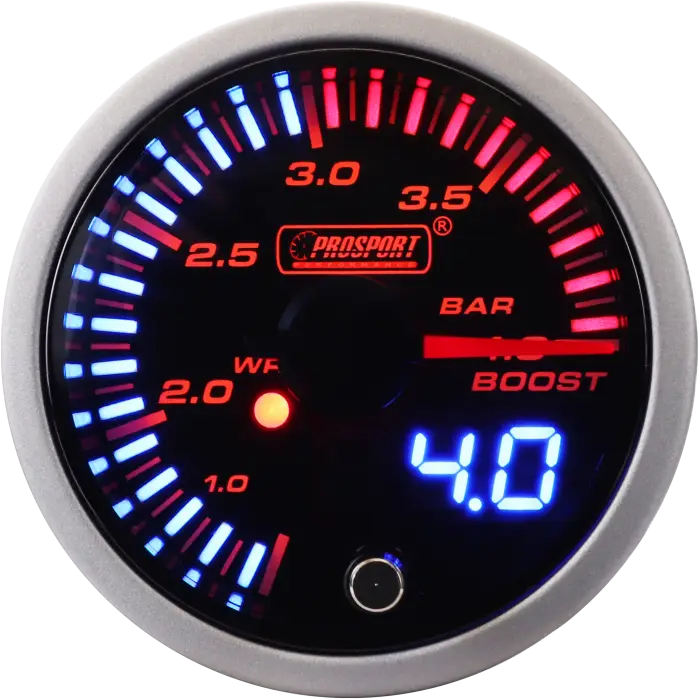 Prosport JDM Series 52mm - Ukazatel plnicího tlaku 0 až 4 Bar s vodotěsným senzorem Oblíbený