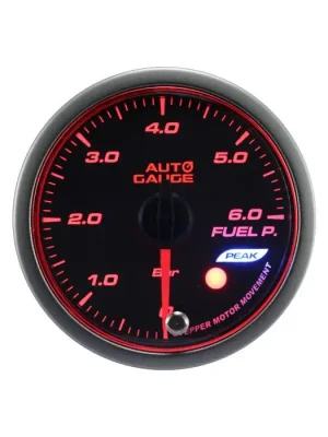 Budík New Auto Gauge tlaku paliva Stepper Motor Peak series 52mm Oranžový Novinka