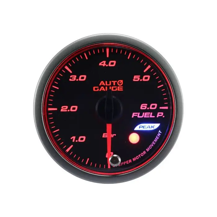 Budík New Auto Gauge tlaku paliva Stepper Motor Peak series 52mm Oranžový Novinka