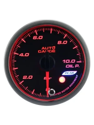 Cenová Bomba Budík tlaku oleje New Auto Gauge Stepper Motor Peak series 52mm Oranžový