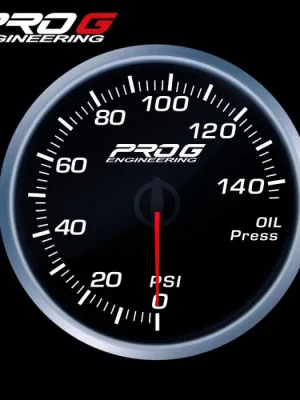 Budík Pro G Race Series RS, tlaku oleje PSI Bílý 52mm Akční Cena