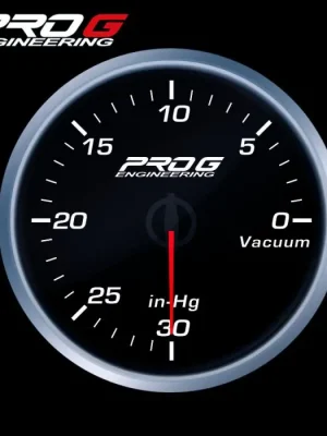 Budík podtlaku Pro G Race Series RS, Bílý 52mm Nejlepší Cena