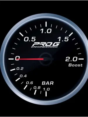Budík tlaku turba Pro G Race Series RS, 2 Bar Bílý 52mm Autentický