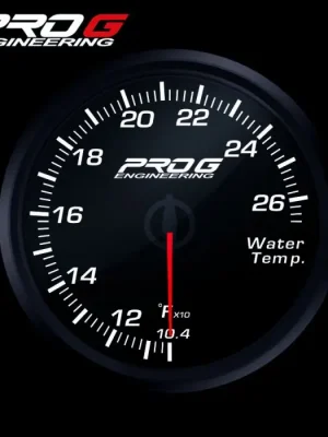 Rychlé Dodání Budík teploty vody °C Pro G Race Series RC, Bílý 52mm