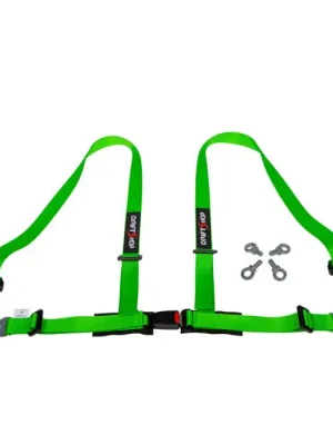 Horká Nabídka DriftShop 4 Point Harness 2" Green Road Approved ECE