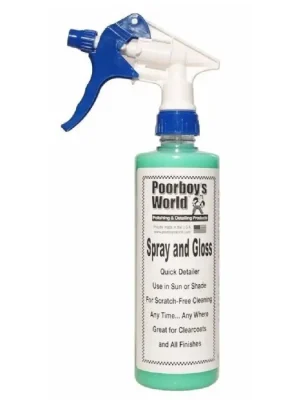 Objednat Nyní POORBOY'S WORLD Spray & Gloss quick detailer dodává lesk 473ml
