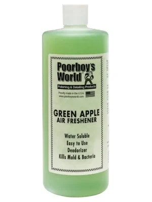 POORBOY'S WORLD Air Freshener - Green Apple vůně do auta osvěžovač vzduchu s vůní zeleného jablka 946ml Tovární Cena