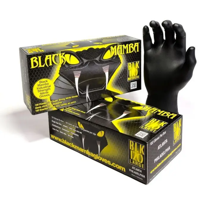BLACK MAMBA Nitrile Gloves SIZE L Omezená Nabídka