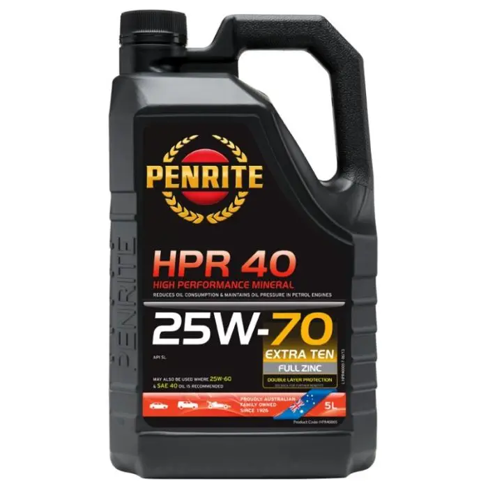 Odeslání Ihned Motorový olej Penrite HPR 40 25W-70 Mineral 5L