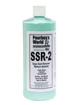 POORBOY'S WORLD SSR 2 Medium Abrasive Swirl Remover středně abrazivní lešticí pasta 946ml Ihned K Objednání