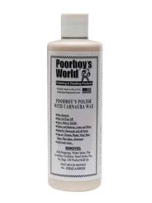 Jen Po Omezenou Doba POORBOY'S WORLD Polish with Carnauba Wax AIO čistí a chrání lak 473ml
